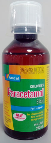 Amcal children s paracetamol elixir for 1 to 5 years 