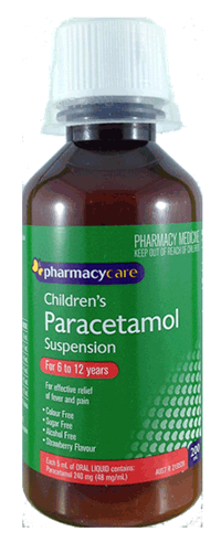 Pharmacy Care children s paracetamol suspension for 6 to 