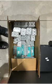 Photo of a box of containing Performance and Image Enhancing Drugs