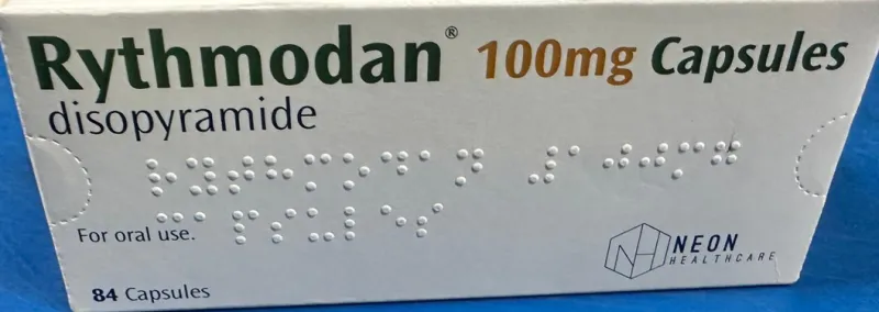 Approval Lapsed RYTHMODAN Disopyramide 100mg Capsules UK Approval Lapsed RYTHMODAN Disopyramide 100mg Capsules UK