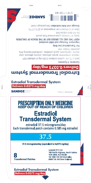 Picture of Estradiol Transdermal System 37.5mcg/day (0.0375mg/day)
