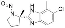 5-Chloro-4-methyl-2-[(2S)-2-methyl-1-nitrosopyrrolidin-2-yl]-1H-benzimidazole