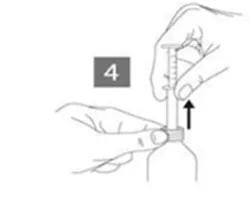 Figure 4. Removal of the pipette from the bottle