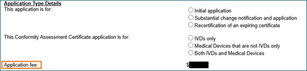 Image of application fee