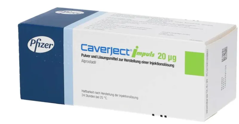 Picture of CAVERJECT IMPULS alprostadil 20mcg injection pack of 2 - carton