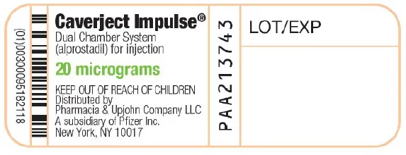 Picture of CAVERJECT IMPULSE 20mcg VIAL