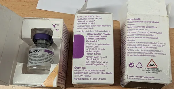 Continuing imports of counterfeit Botox vials