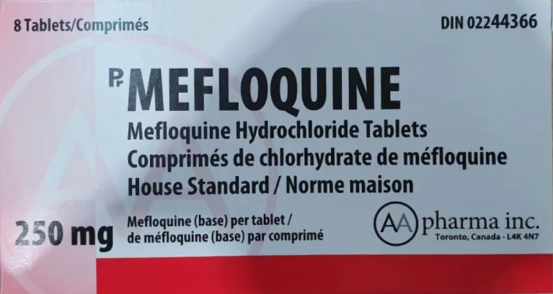 Picture of Mefloquine Tablets 250mg Canada carton