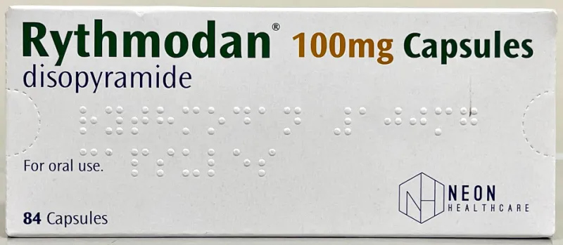 Picture of Rythmodan 100mg Capsules (UK)