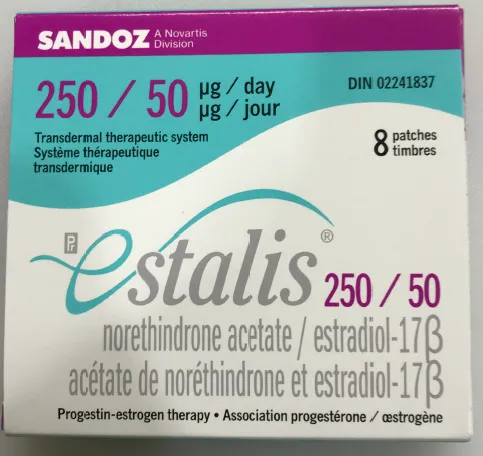 Picture of Estalis 250-50 transdermal therapeutic system Canada - label 2