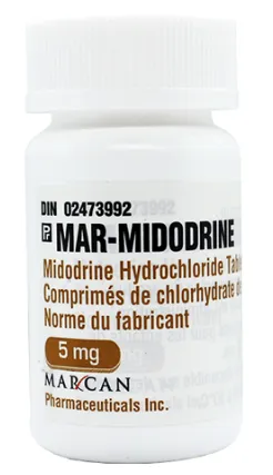 Picture of MAR-MIDODRINE midodrine hydrochloride 5mg tablet - bottle
