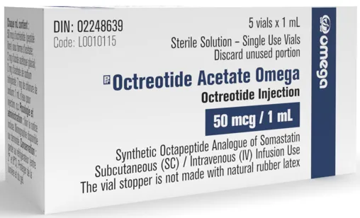 Picture of Octreotide Acetate Omega 50mcg/mL - carton