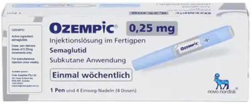 Picture of OZEMPIC semaglutide 0.25mg solution for injection pre-filled pen