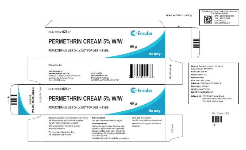 Picture of Permethrin cream 5% w/w - carton