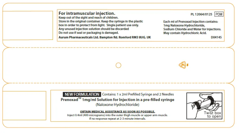 Picture of Prenoxad (1mg/mL naloxone) - box