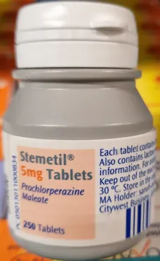 Picture of STEMETIL prochlorperazine (as prochlorperazine maleate) 5mg tablets