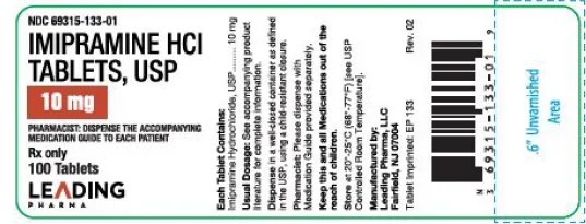 Picture of Imipramine HCL Tablets, USP 10mg 100 Tablets - bottle