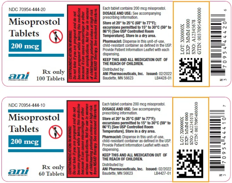 Picture of Misoprostol tablets 200mcg (ANI Pharmaceuticals)