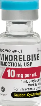 Picture of Vinorelbine Injection USP 10mg/mL vial (Sagent) - vial label