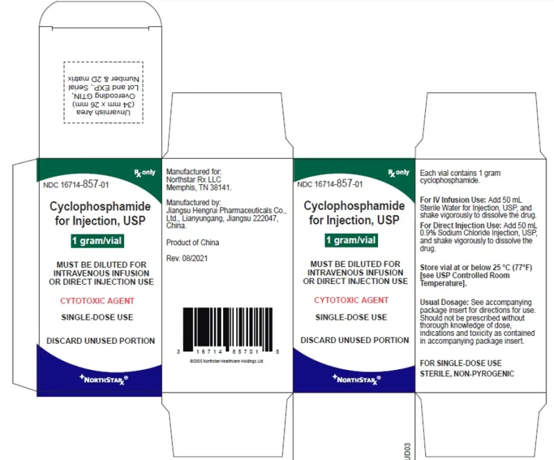 Picture of Cyclophosphamide carton 1g label