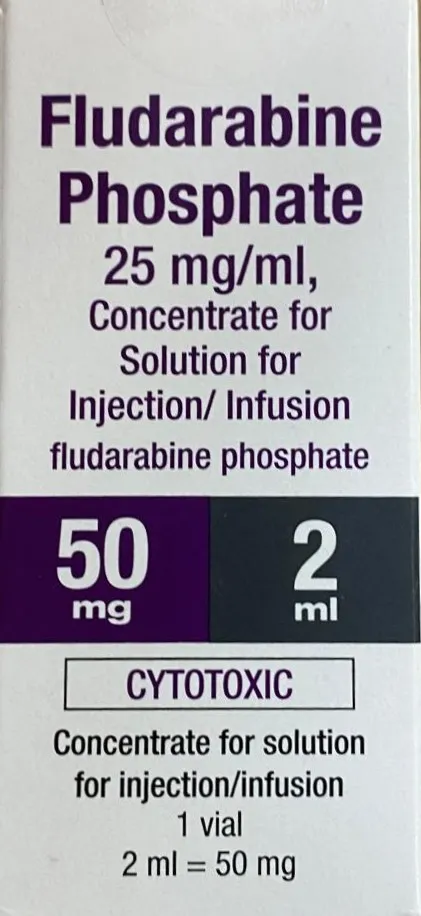 Picture of Fludarabine Phosphate 25mg/mL Concentrate for Solution for Injection/Infusion vial - carton