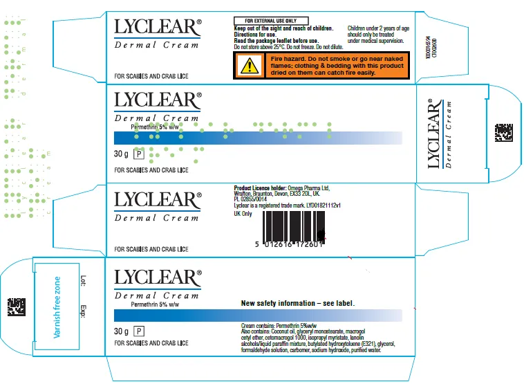Picture of LYCLEAR permethrin dermal cream carton