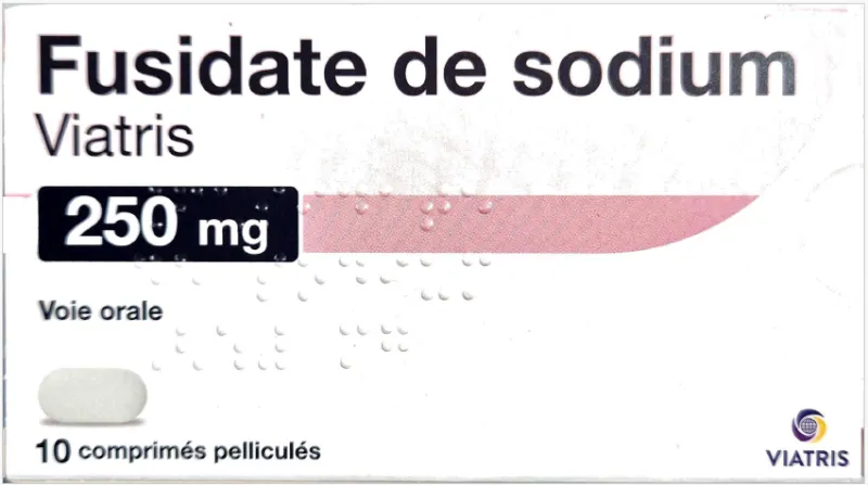Picture of Sodium fusidate 250 mg film-coated tablets carton - front