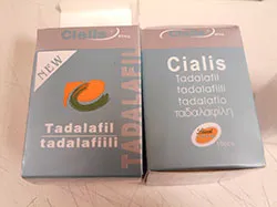 Lieel Icos Cialis tadalafil: image of grey box packaging