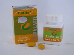 Lieel Icos Cialis tadalafil: image of yellow box packaging