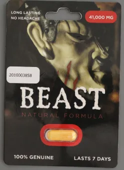 Beast Natural Formula packing and capsule - front view