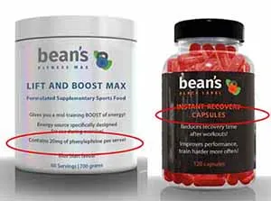Examples of sports supplements that are affected