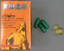 Impeous Man packaging and capsules