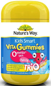 Nature's Way Kids Smart Vita Gummies Omega 3 DHA Fish Oil packaging