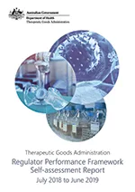 Cover of Regulator Performance Framework: Self-assessment Report, July 2018 to June 2019