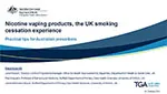 Nicotine vaping presentation cover