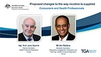 Webinar presentation: Proposed changes to the way nicotine is supplied - consumers and health practitioners, 9 Oct 2020