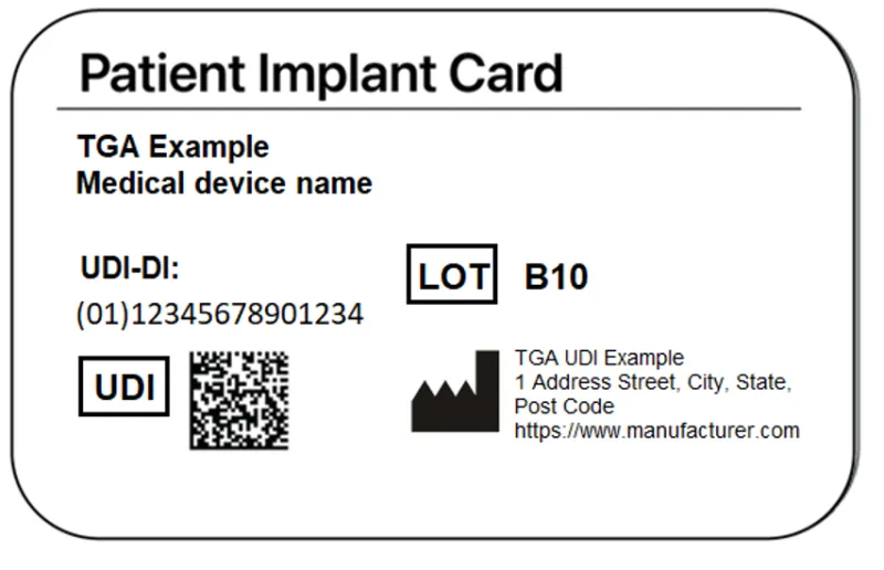 Example of a UDI compliant PIC
