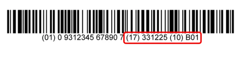 Example of UDI-PI in a UDI Carrier