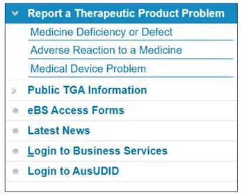 Figure 1: TBS landing page