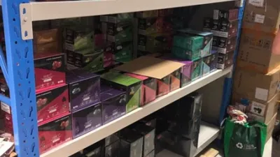 Vaping products seized by the TGA in September 2023