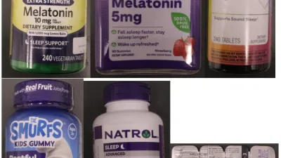 Images of imported counterfeit melatonin products