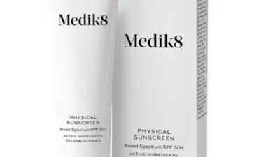 Medik8 Physical Sunscreen SPF50+ 60mL, 60mL Professional & 15mL