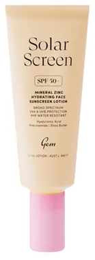 Image of Solar Screen Mineral Zinc Hydrating Face Sunscreen Lotion SPF 50+ 50ml