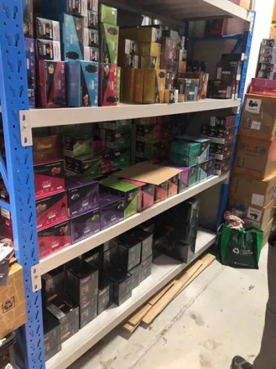 Vaping products seized by the TGA in September 2023