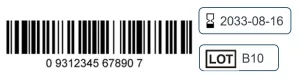 UDI Retail Label Example